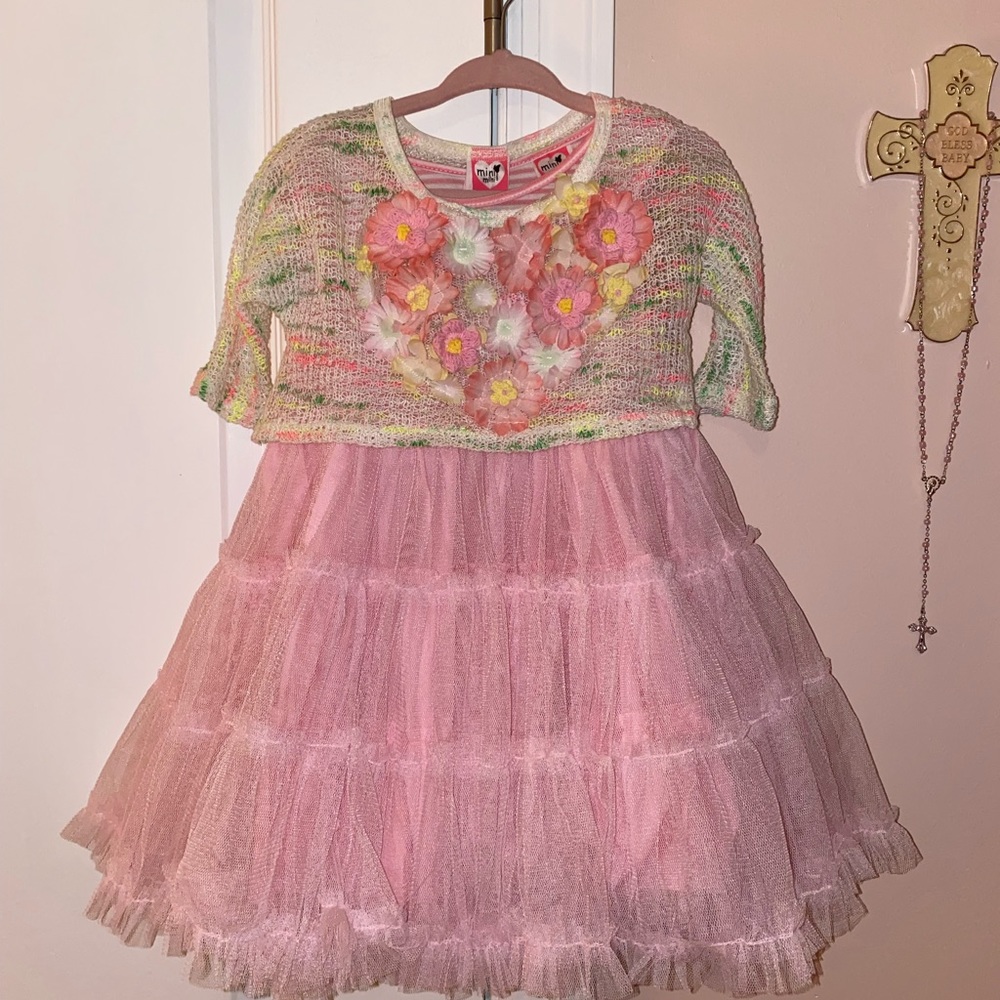 Adorable tutu dress with mini sweater!! 🌸